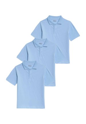 Marks & Spencer 3 PACK  - Polo - blue