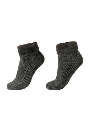 SOFT DOUBLE - Sokken - anthracite