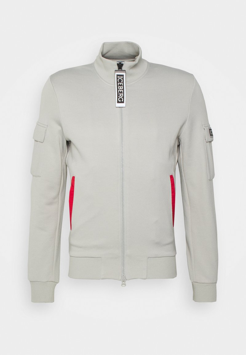 Herren T-shirts & Polos | Iceberg Sweatjacke grigio/offwhite - GC02420 Herren T-shirts & Polos | Iceberg Sweatjacke grigio/offwhite - GC02420