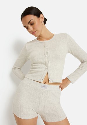 LASCANA, LASCANA CARDIGAN - Cardigan - hellgrau meliert