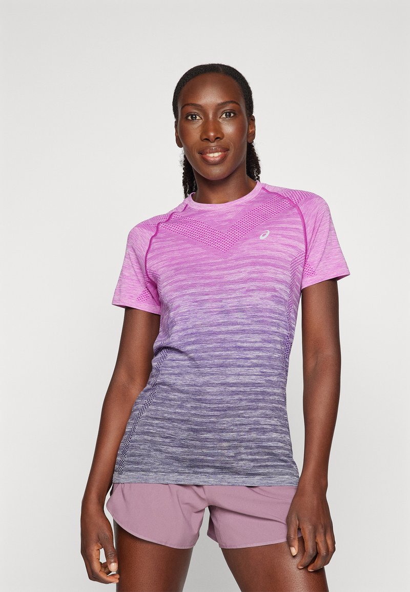 ASICS SEAMLESS SS - Spordi T-särk - bold magenta/blue expanse