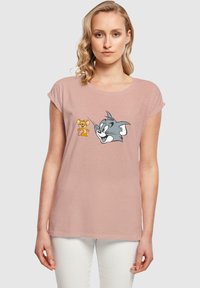 ABSOLUTE CULT TOM AND JERRY-SIMPLE HEADS  - T-shirts med print - duskrose