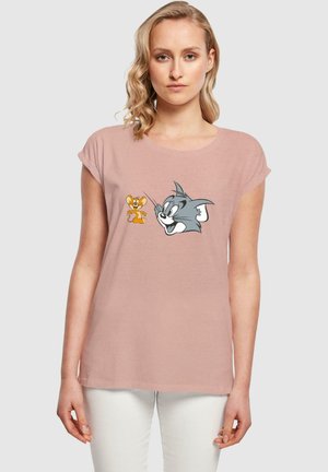ABSOLUTE CULT TOM AND JERRY-SIMPLE HEADS  - T-shirts med print - duskrose