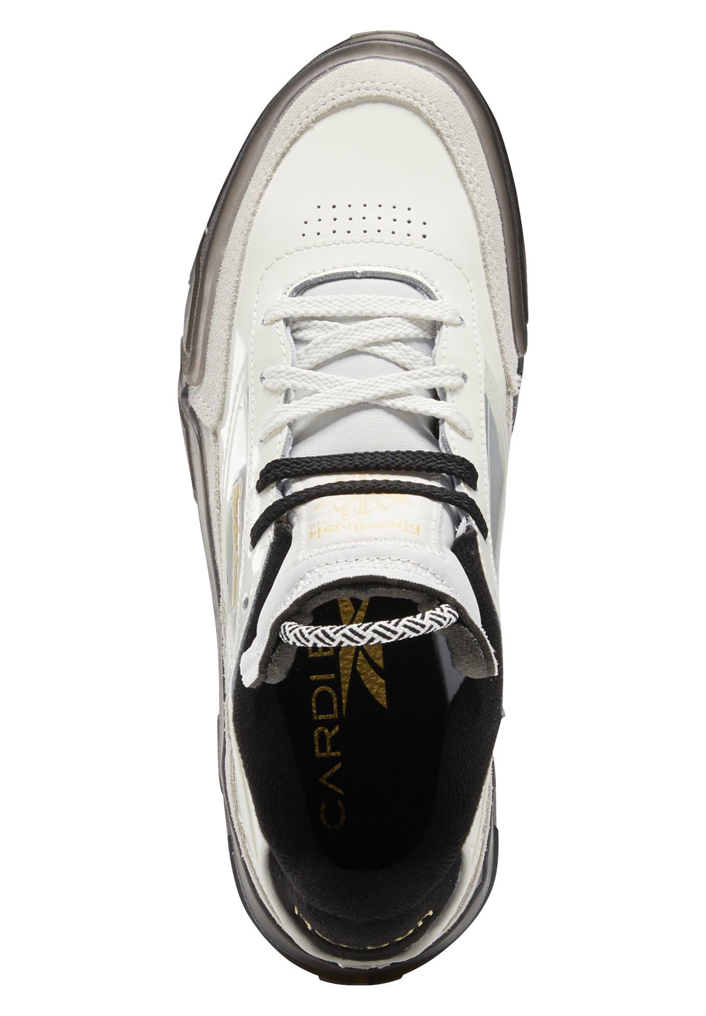 Reebok Classic CARDI B CLUB C SHOES - Sneaker low - chalk/matte gold/core  black/offwhite - Zalando.de