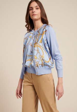MOIANA - Cardigan - celeste/var fondo celeste