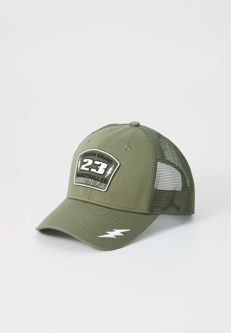 Jordan RISE TRUCKER - Καπέλο - medium olive/cargo khaki/(sail)
