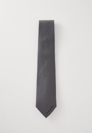 STRUCTURED LOGO TIE - Kaklasaite - grey