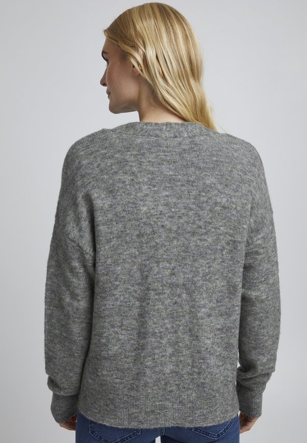 FREmdebbi - Cardigan - desert sage melange4