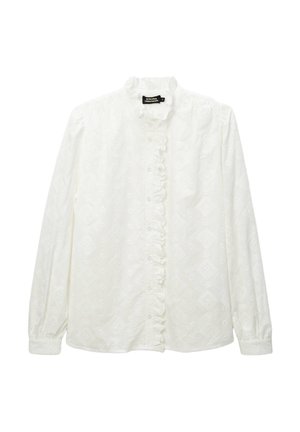 MANCHES LONGUES BRODÉE EN - Chemisier - ecru