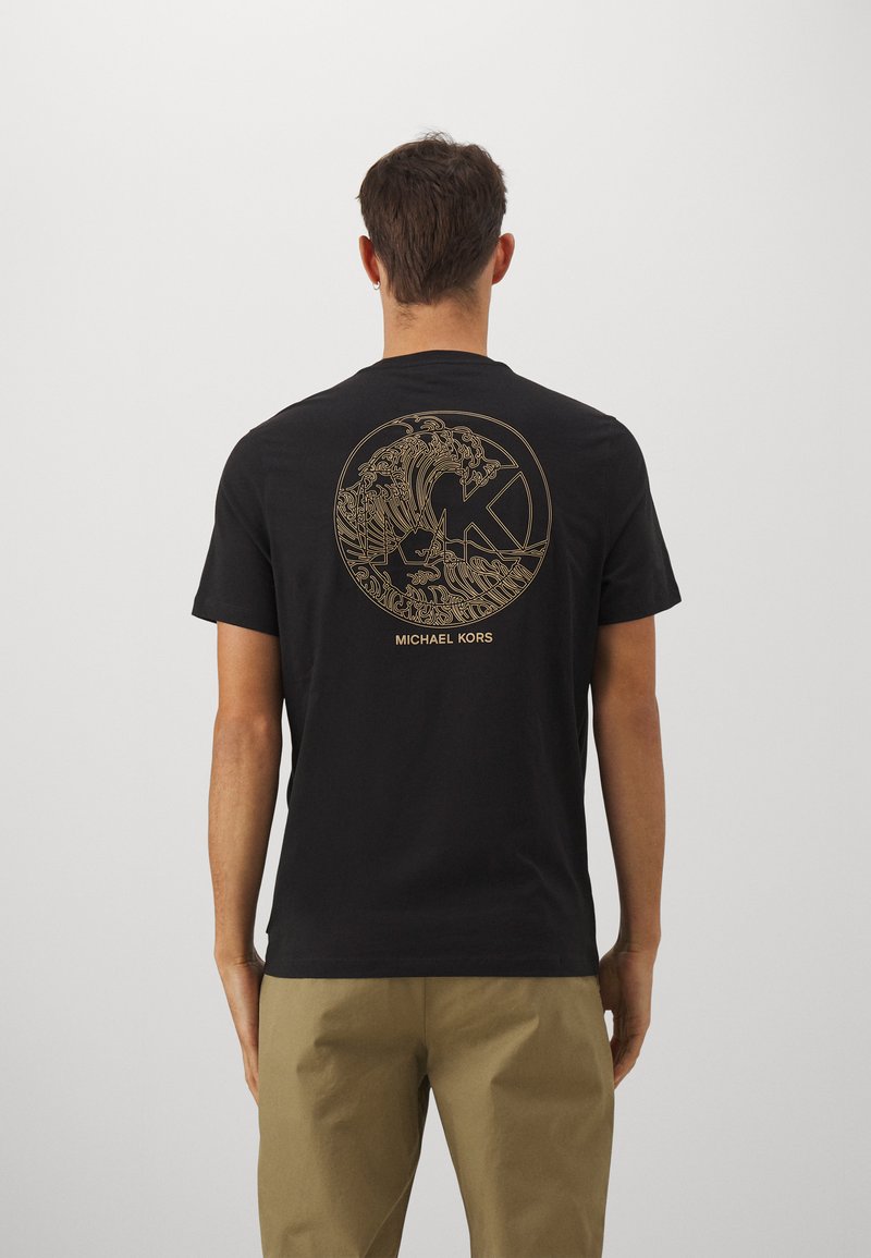 Michael Kors WAVE TEE - Tricou cu imprimeu - black