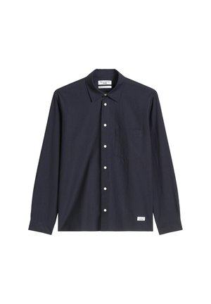 Marc O'Polo DENIM MIT FEINER CRINKLE-STRUKTUR - Shirt - blue depths