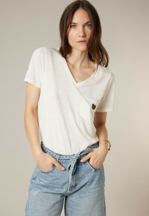 ORIGINAL KELLIE - T-shirt imprimé - natur mel