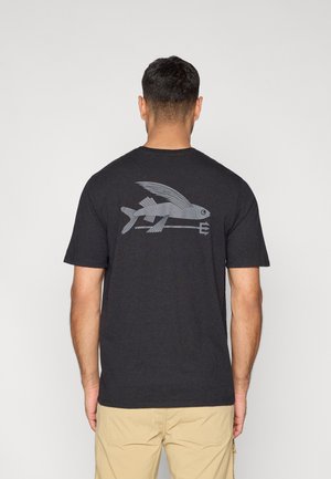 FLYING FISH - Marškinėliai su spaudiniu - ink black