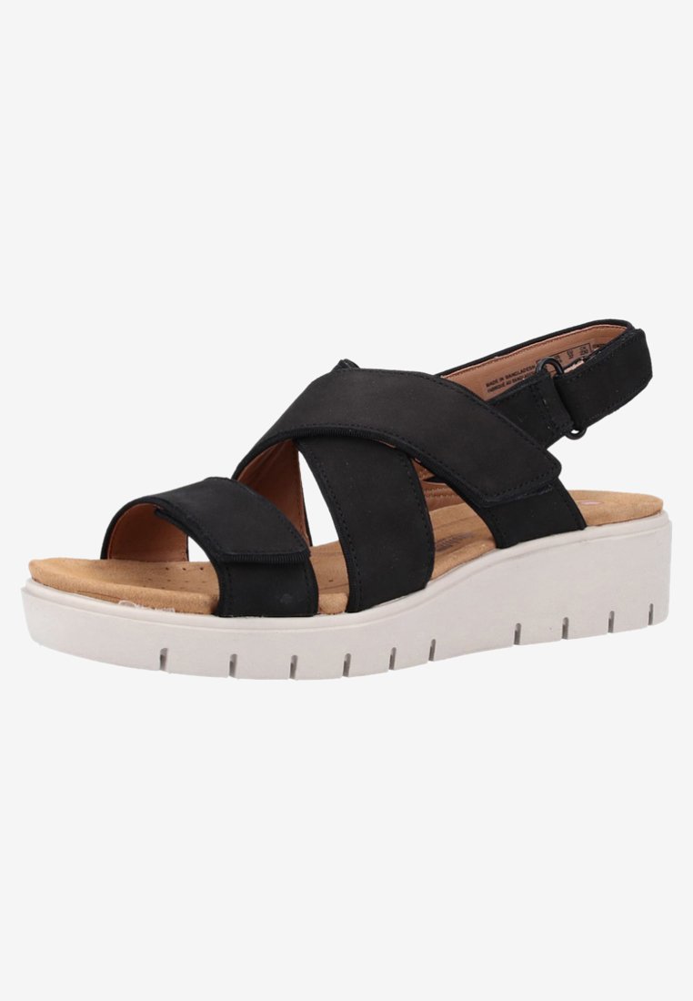 Clarks Sandalen met sleehak - black/zwart - Zalando.nl