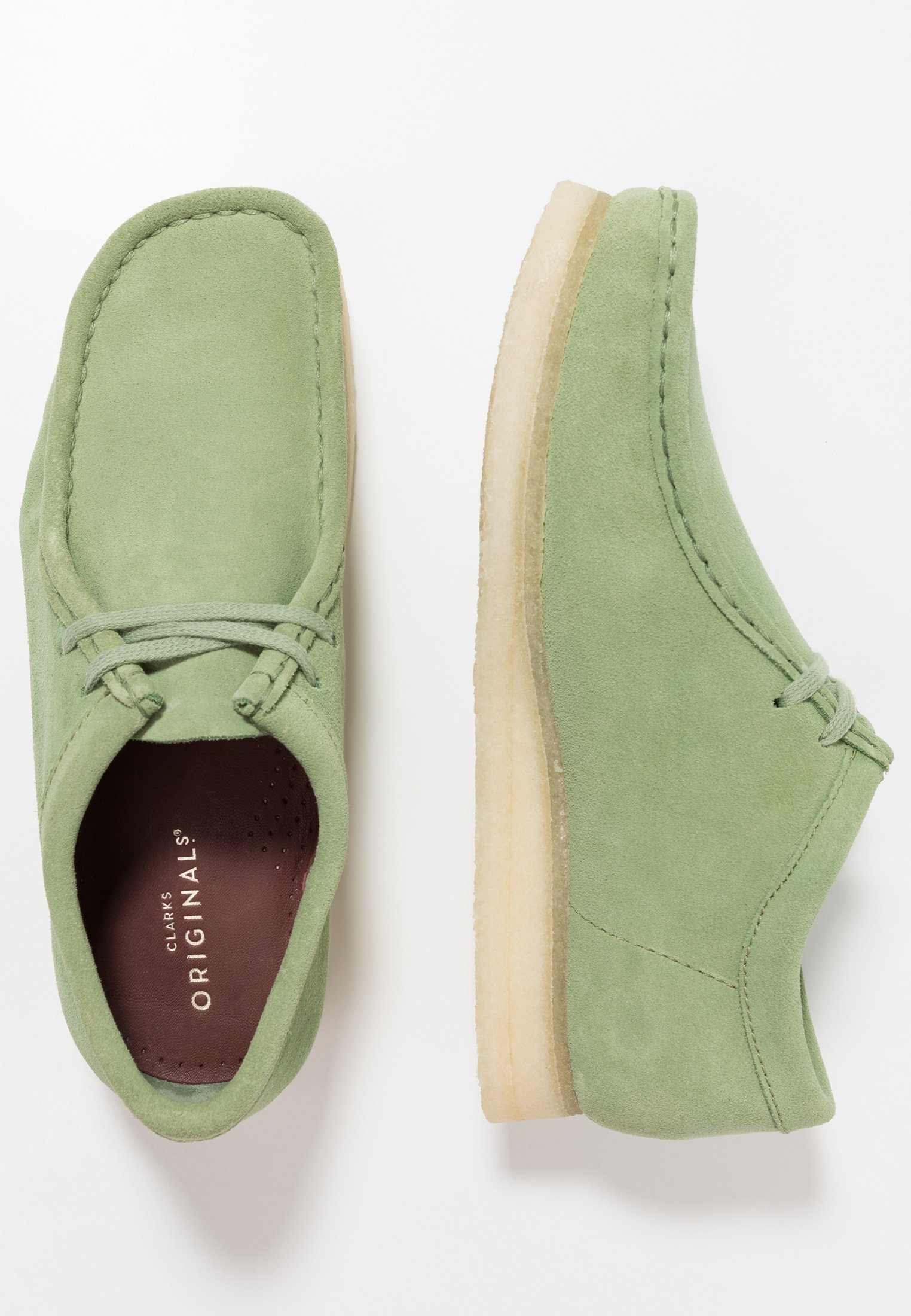cactus green wallabees
