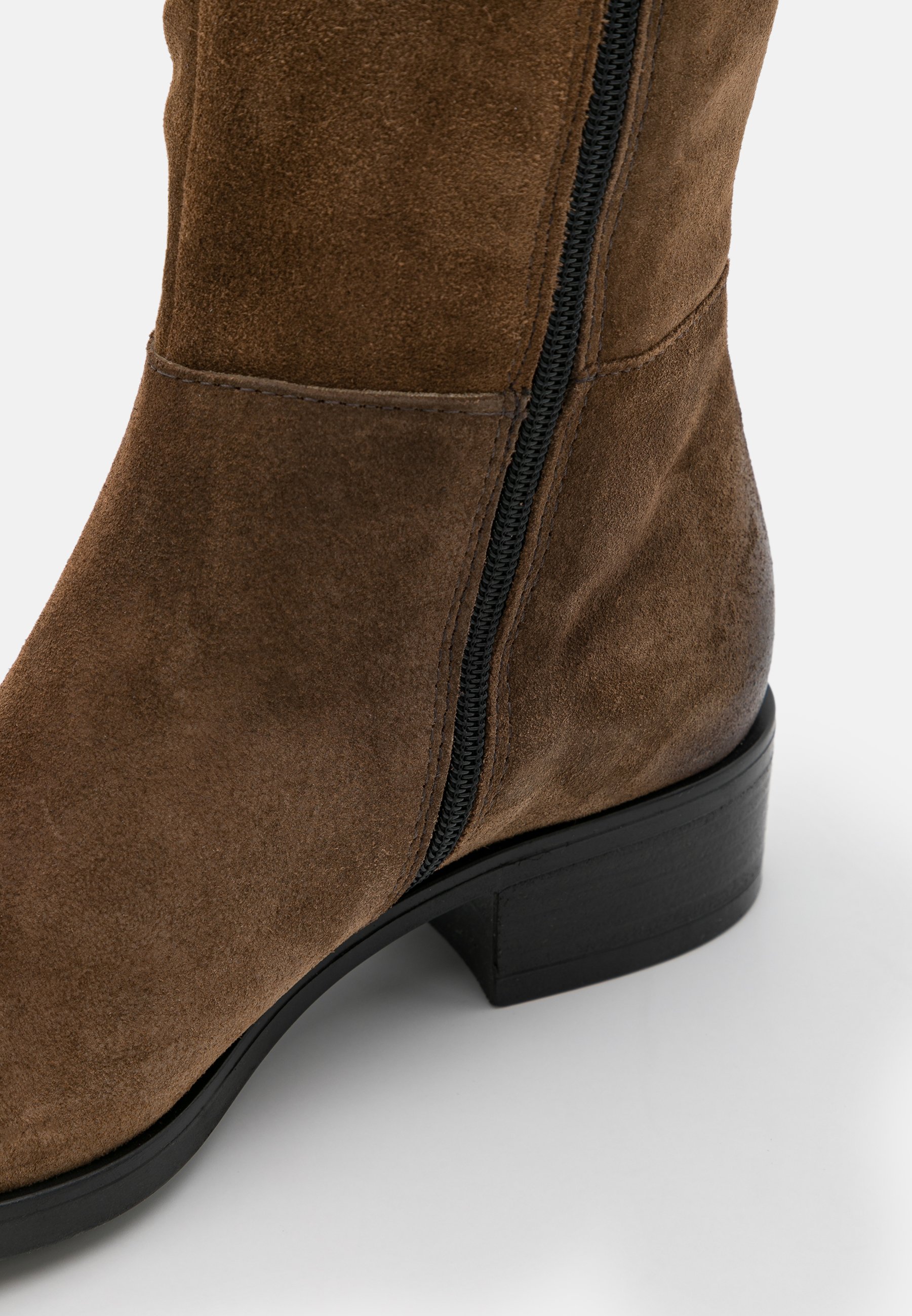 MJUS Overknee laarzen - mud/cognac - Zalando.nl