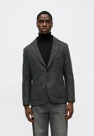 HERRINGBONE - Pikkutakki - dark grey heather