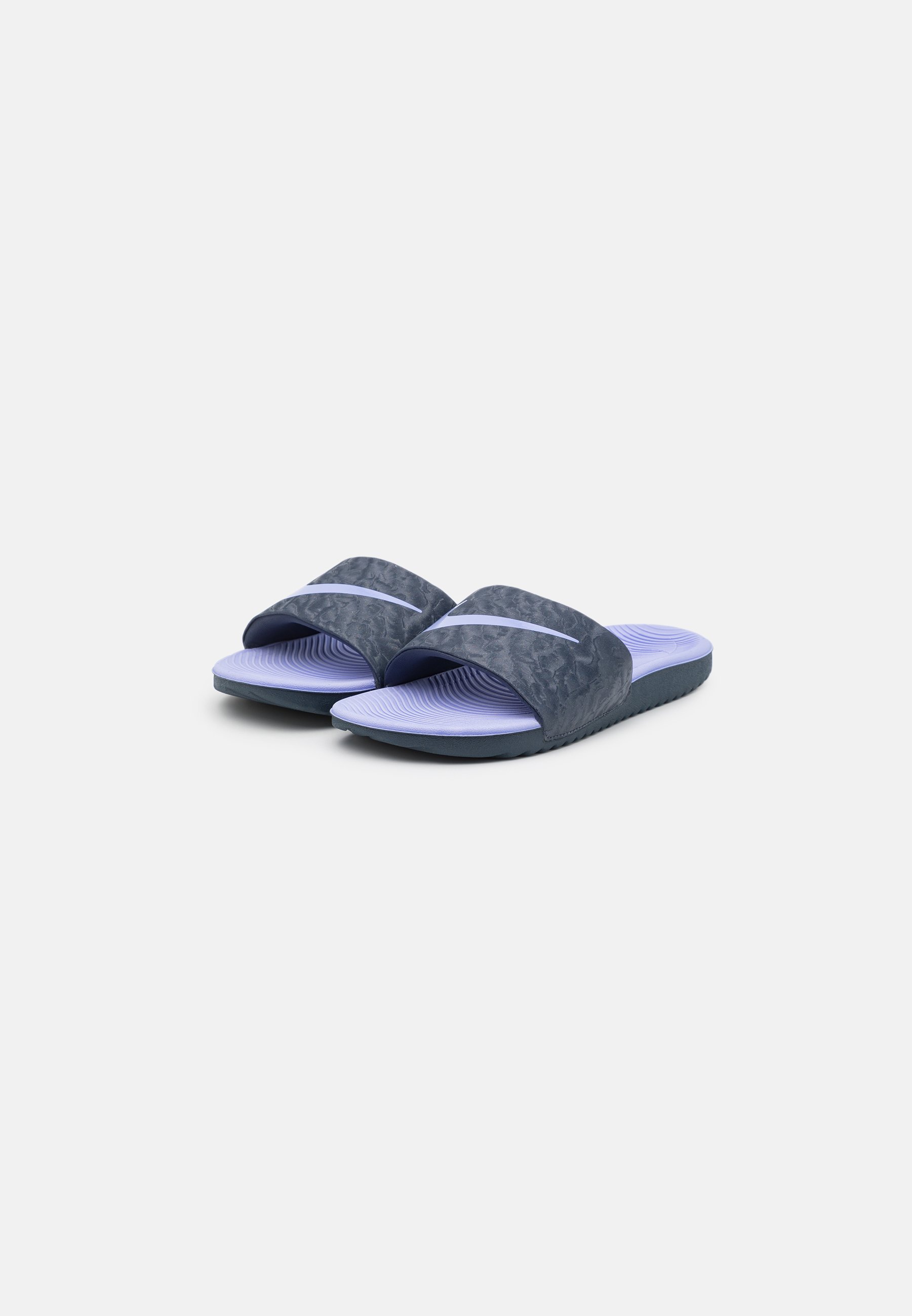 purple nike slides