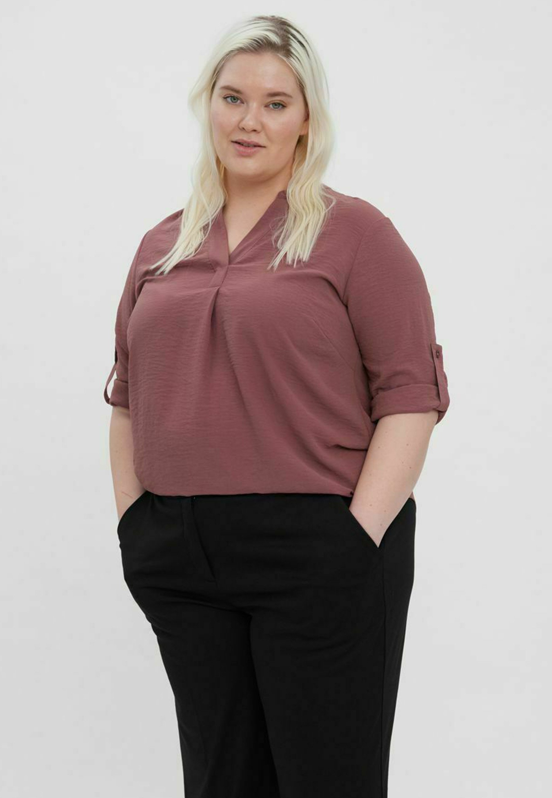 Vero Moda Curve Blusa - mottled lilac/lila jaspeado - Zalando.es