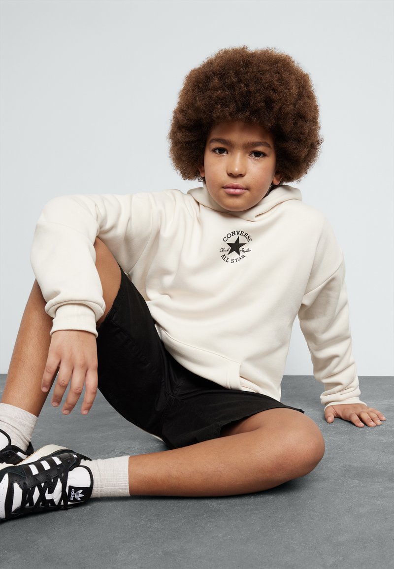 Converse SUSTAINABLE CORE HOODIE UNISEX - Felpa con cappuccio - natural ivory