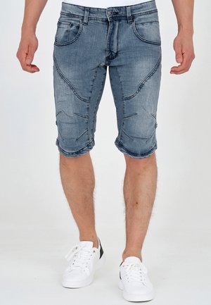 INDICODE JEANS LEON - Jeans Shorts - blue wash