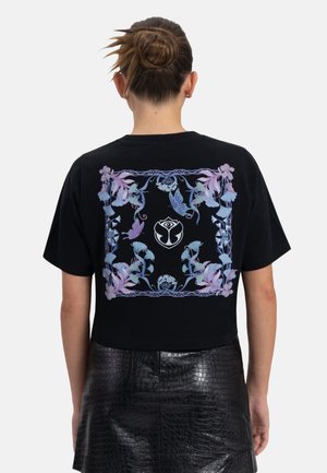 Tomorrowland Store BOTANIC BACK - Print T-shirt - deep black