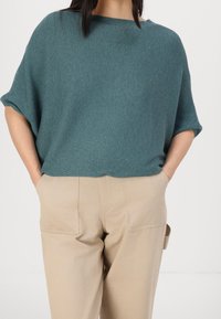 JDY Stickad tröja - blue-grey