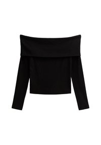 FOLDOVER BARDOT - T-shirt à manches longues - black