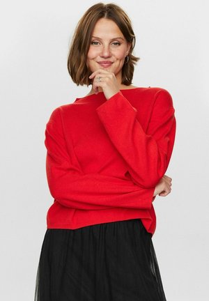 Nümph CARMA CROP  - Svetr - high risk red