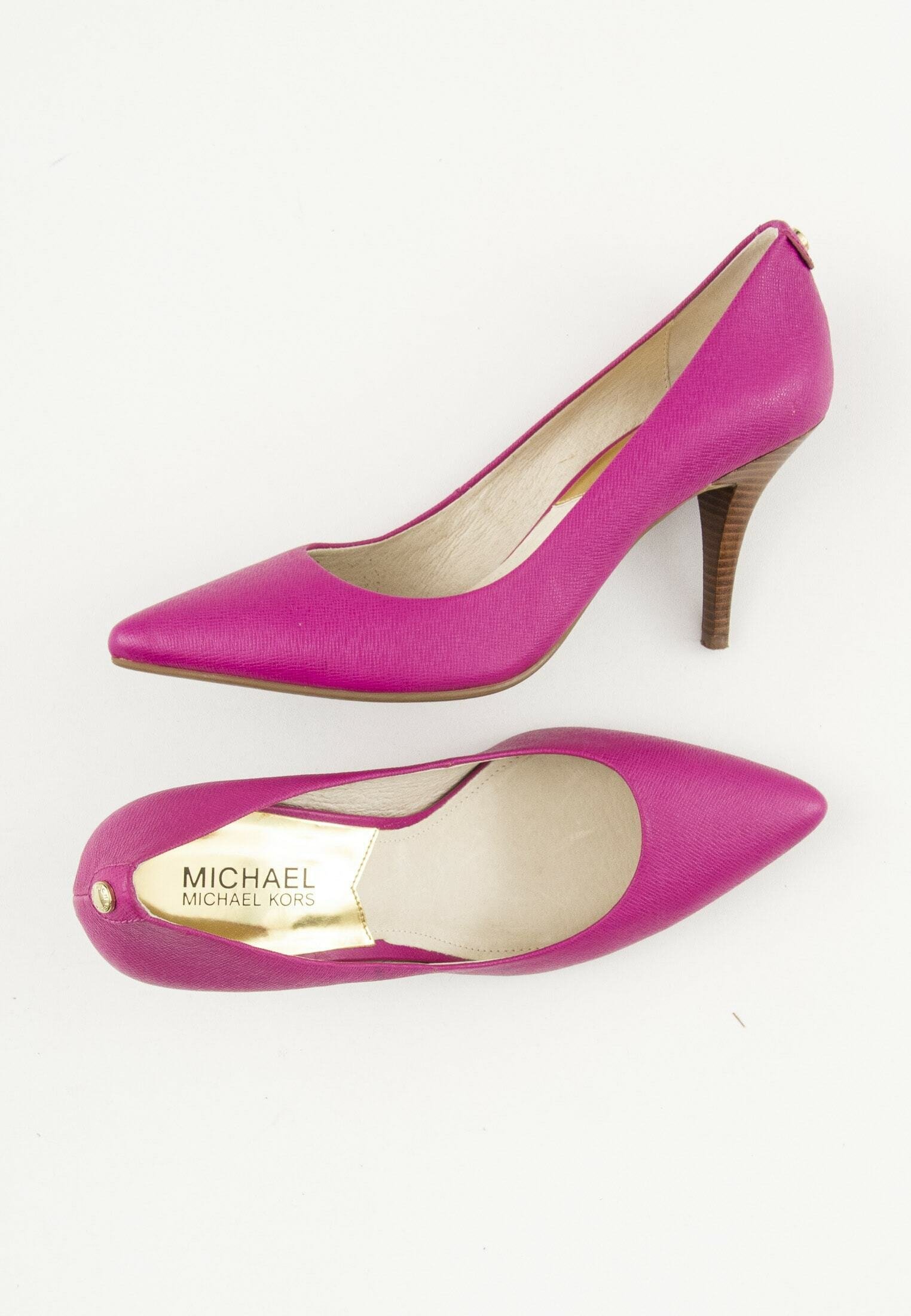 michael kors heels pink