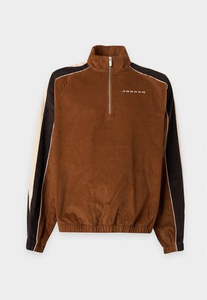 Jordan, HALF ZIP - Καλοκαιρινό μπουφάν - british tan/velvet brown/pearl white