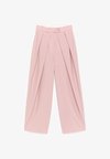 DRAPED PLEATED - Pantalon classique - pink