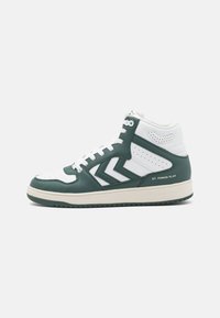 Hummel - ST POWER PLAY MID RETRO - Sneaker high - white/green Thumbnail-Bild 1