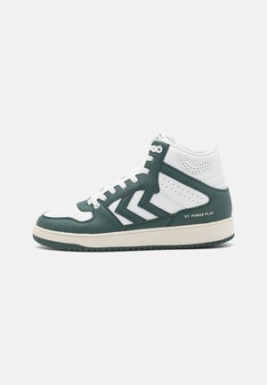 ST POWER PLAY MID RETRO - Sneaker high - white/green