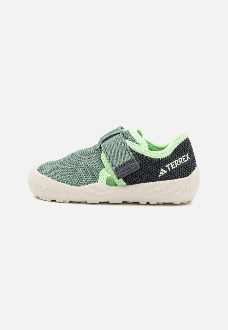 Adidas Terrex CAPTAIN TOEY UNISEX - Sandalias de senderismo - silver green/carbon/green spark