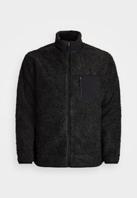 PILE FLEECE HYBRID JACKET - Allvädersjacka - black heather