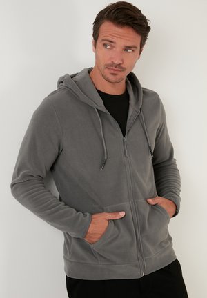 REGULAR FIT - Jachetă din fleece - grey