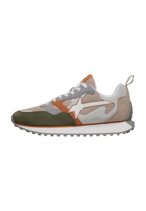 Sneaker low - beige militärgrün