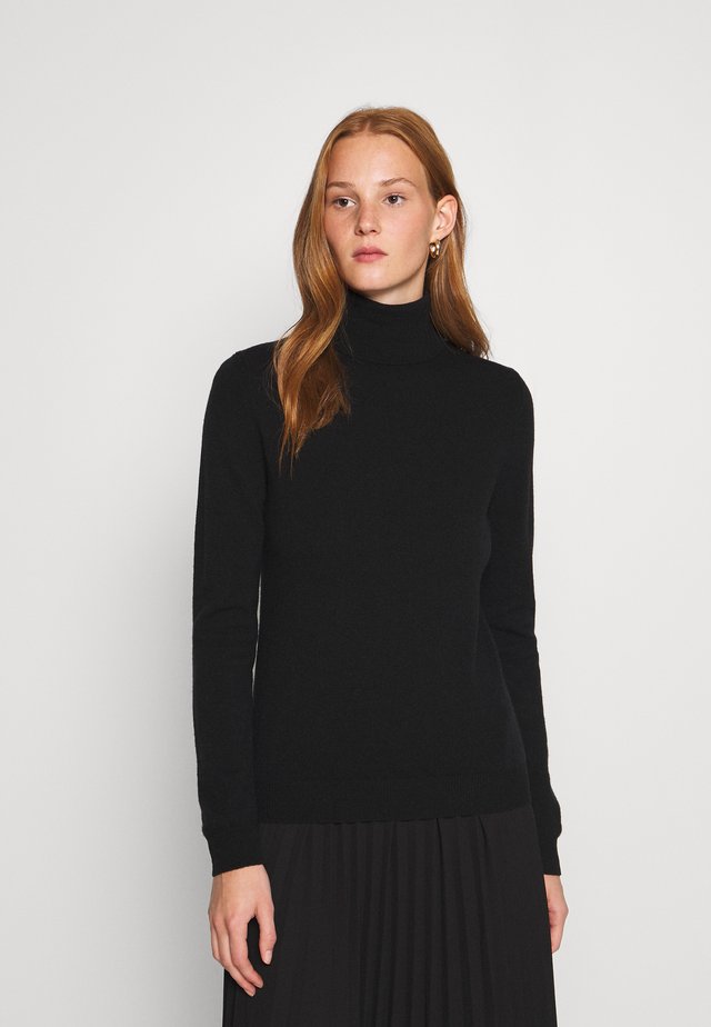 TURTLE NECK - Jumper - black