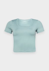 SEAMLESS SQUARE NECK - Osnovna majica kratkih rukava - lead