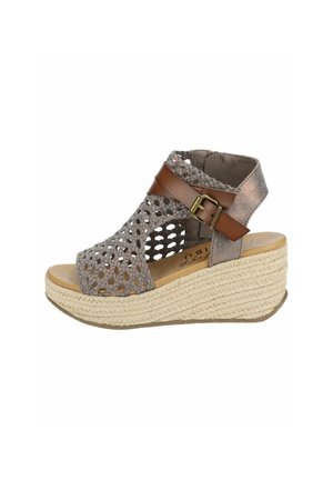 Sandalen met hoge hak - copper haze draped micro