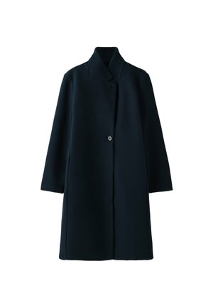 Stradivarius, STRAIGHT SOFT-TOUCH COAT - Klassisk frakke - dark blue