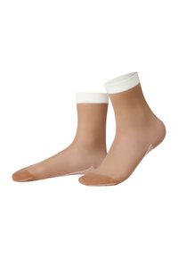 ITEM m6 COMPRESSION SOCKS SNEAKER INVISIBLE - MADE IN GERMANY - Socken - milk chocolate