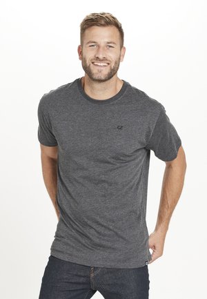 Cruz T-shirt basic - dark grey melange