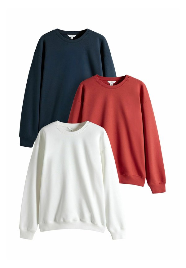 REGULAR FIT - 3 PACK CREW NECK - Sweatshirt