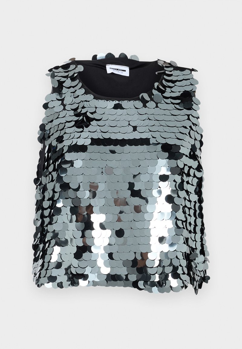 Noisy May Top zilverkleurig Noisy May Top zilverkleurig