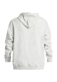 Lys grå hoodie lavet af blødt stof. Har snoretræk i hætten, lange ærmer og ribbede manchetter og forneden. Enkel bagside.
