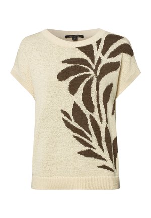 Print T-shirt - sand khaki