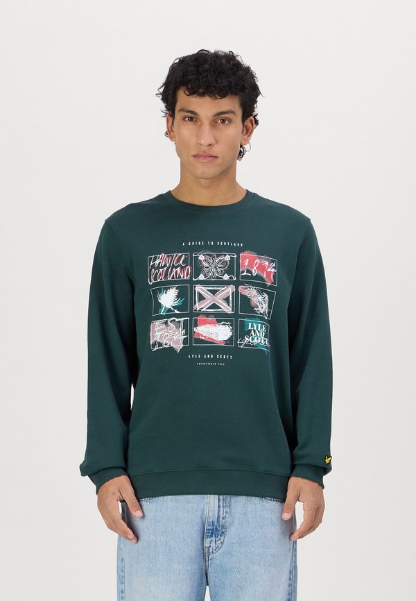 A GUIDE TO SCOTLAND - Sweatshirt - argyle teal