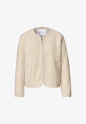 Street One, TEDDY-JACKE MIT RUNDHALS UND CORDDETAILS - Forro polar - soft fawn beige